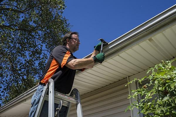 gutter repair can vary depending on the extent of the damage, but it usually takes a few hours to complete